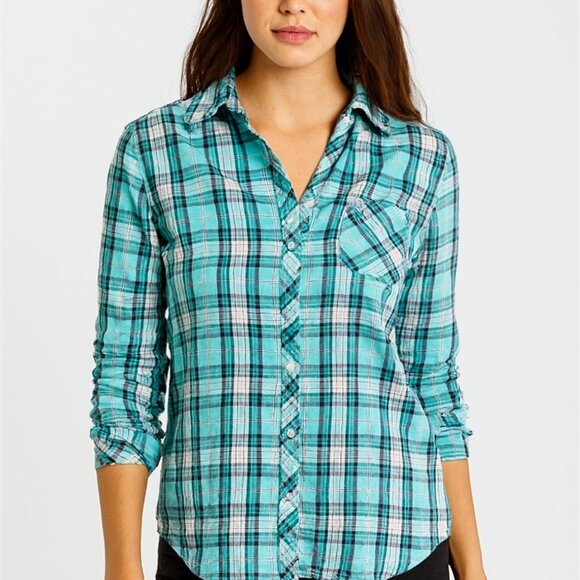 Talbot Long Sleeve Button Front Shirt Size Large EUC - Picture 1 of 9